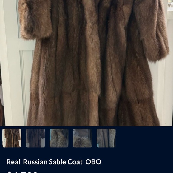 Luxurious Brown Real Sable  Fur Coat I Take Offers!! - Picture 8 of 8